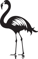 Fuchsia Flair Flamingo Logo Vector Symbol Rosy Wings Flamingo Emblem Design Icon