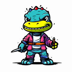 cartoon crocodile