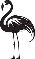 Vibrant Plumage Flamingo Emblem Design Icon Flamingo Finesse Logo Design Vector Art