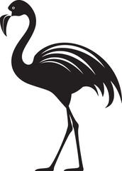 Vibrant Wings Flamingo Icon Logo Vector Flamingo Flight Bird Emblem Design