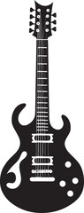 Fototapeta na wymiar Vibrant Verses Guitar Iconic Logo Vector Harmony Haven Guitar Logo Vector Symbol