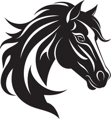 Regal Runners Emblematic Horse Vector Mane Majesty Horse Logo Vector Illustration