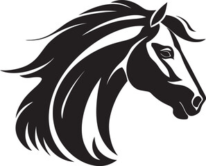 Regal Rider Vector Horse Logo Design Steed Symbol Emblematic Horse Icon