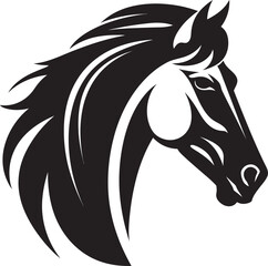 Swift Stride Emblematic Horse Logo Gallop Glory Iconic Horse Vector