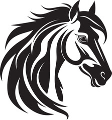 Pegasus Power Vector Horse Logo Art Canter Charm Emblematic Horse Design