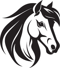 Equine Majesty Vector Horse Emblem Swift Stride Emblematic Horse Logo