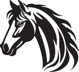 Regal Runners Horse Icon Vector Mane Majesty Iconic Horse Emblem