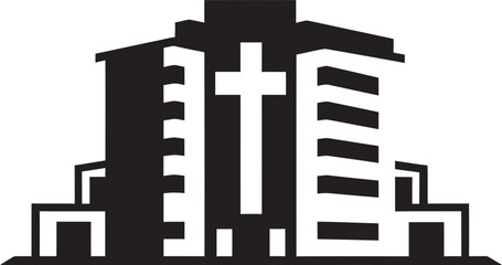 Medical Marvel Clinic Emblem Vector Care Complex Hospital Icon Design