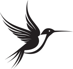 Avian Aura Hummingbird Logo Design Luminescent Wings Hummingbird Emblem