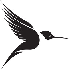 Zephyr Zing Hummingbird Logo Vector Aerial Artistry Iconic Hummingbird