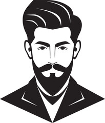 Festive Finery: Indian Groom Emblem Vivid Vows: Logo of Wedding Man