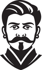 Cultural Classic: Indian Groom Icon Grooming Grandeur: Wedding Man Logo