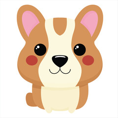 Adorable Corgi: A Modern Illustration.