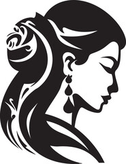 Cultural Charisma: Wedding Woman Vector Festive Finery: Indian Bride Emblem