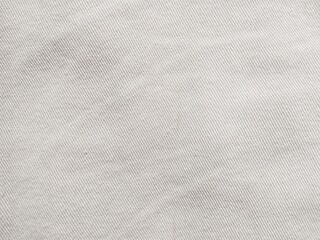 White jeans denim fabric texture background realistic illustration. twill fabric pattern. Closeup...