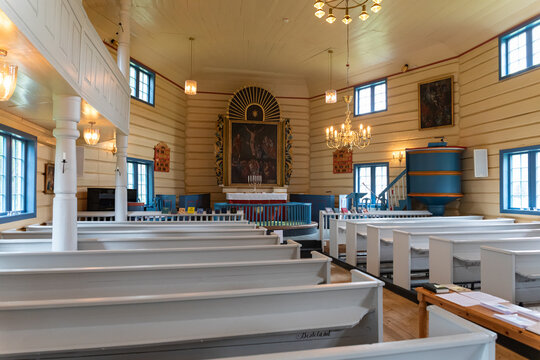 Hylestad church in Rysstad Norway