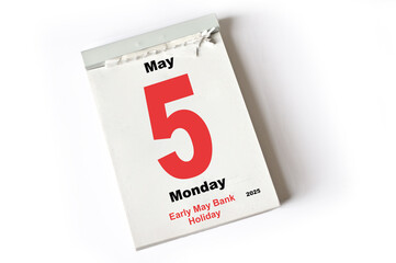 5 .  May 2025 Early May Bank Holiday