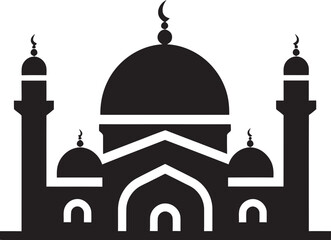 Serene Sanctum Emblematic Mosque Icon Mosque Marvels Iconic Emblematic Design