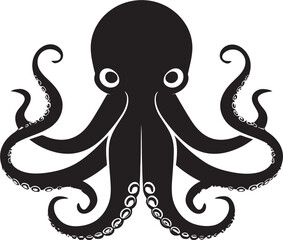 Tentacle Tapestry Octopus Iconic Emblem Cephalopod Charisma Logo Vector Icon
