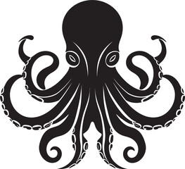 Inky Indulgence Octopus Logo Design Submerged Style Emblematic Icon