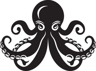 Oceanic Oracles Logo Vector Icon Aquatic Aesthetics Octopus Emblem Design