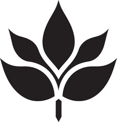 Botanical Balance Emblematic Plant Icon Garden Growth Logo Vector Icon