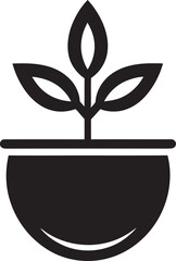Sustainable Splendor Iconic Plant Vector Eco Enchantment Plant Logo Design
