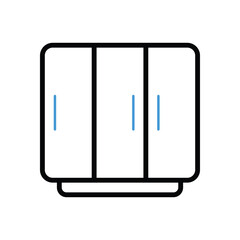 Locker Icon vector stock illustration