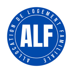 Symbole ALF allocation de logement familiale	