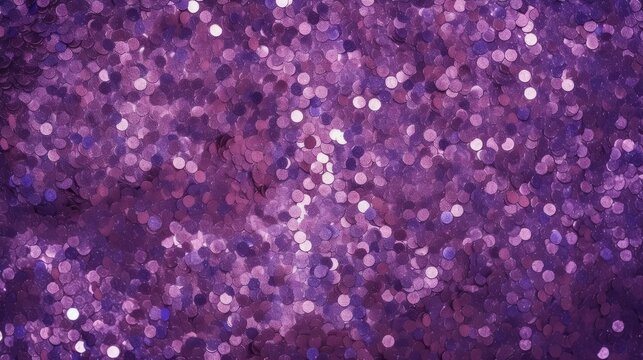 Sparkling Light Bubbles. Purple and Blue Colorful Abstract
