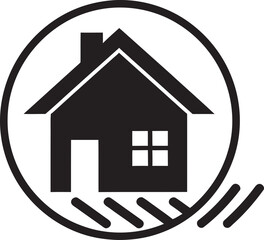 Urban Insights: Real Estate Icon Vector Residential Radiance: Iconic Property Emblem