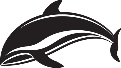 Oceanic Opus Emblematic Whale Icon Maritime Muse Logo Vector Icon