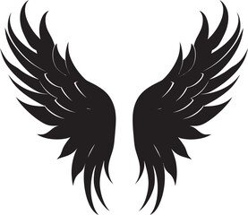 Heavenly Halo: Emblem of Wings Serene Seraph: Iconic Angel Design