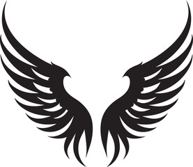 Heavenly Halo: Wings Logo Design Serene Seraph: Iconic Angel Emblem