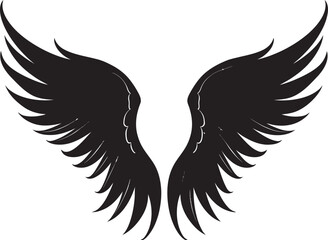 Heavenly Halo: Wings Logo Design Serene Seraph: Iconic Angel Emblem