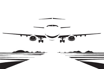 aeroplane black overlay monochrome texture on white background, vector illustration background texture - obrazy, fototapety, plakaty