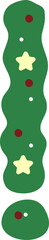 Cute Christmas Wreath Christmas Tree Theme Symbol Exclamation Mark
