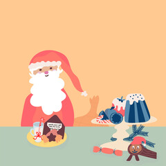 A Catalan Log and santa claus