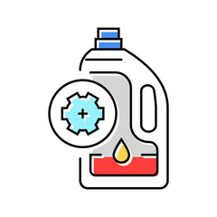 oil change car mechanic color icon vector. oil change car mechanic sign. isolated symbol illustration