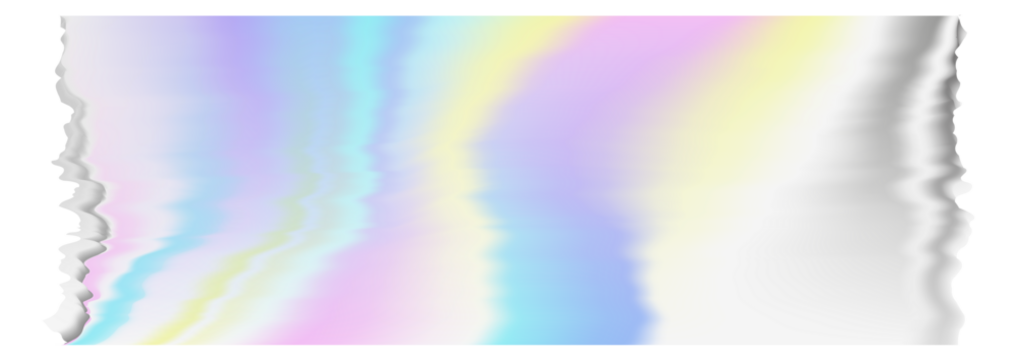 tear tape with hologram gradient effect