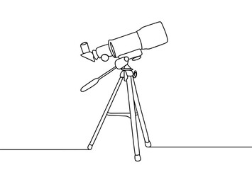 Telescope. Astronomy. One line