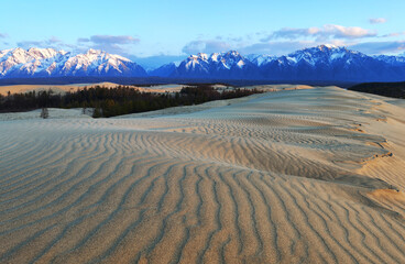 Chara desert. Transbaikal region