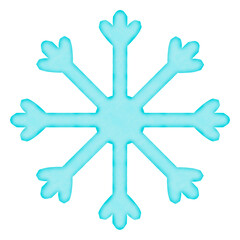 snowflake isolated on white