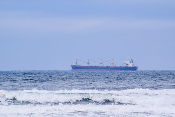 tanker in the sea