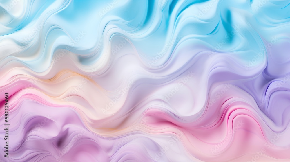Poster a highresolution image showcasing a closeup of a fabric texture with a soft, pastel color gradient. 
