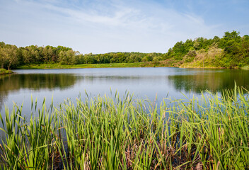 The Cuyahoga River at Cuyahoga Valley National Park in Ohio