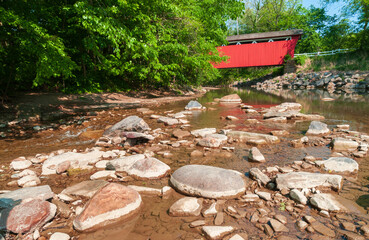 Everett Covered Bridge at Cuyahoga Valley National Park in Ohio