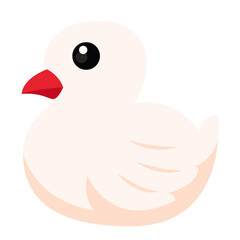 Adorable Duck: A Minimalist Illustration.