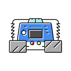 defibrillator ambulance color icon vector. defibrillator ambulance sign. isolated symbol illustration