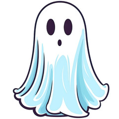 Obraz premium ghost cartoon illustration